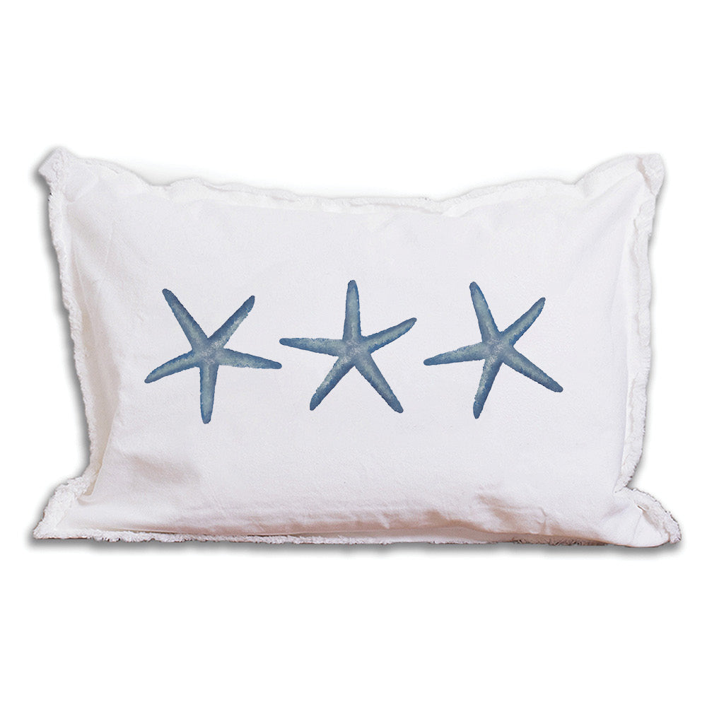 Three Starfish Lumbar Pillow – Rustic Marlin