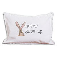 Never Grow Up Lumbar Pillow