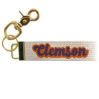 Clemson Orange and Purple Keychain