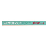 We wish you a beachy Christmas Skinny Wooden Sign