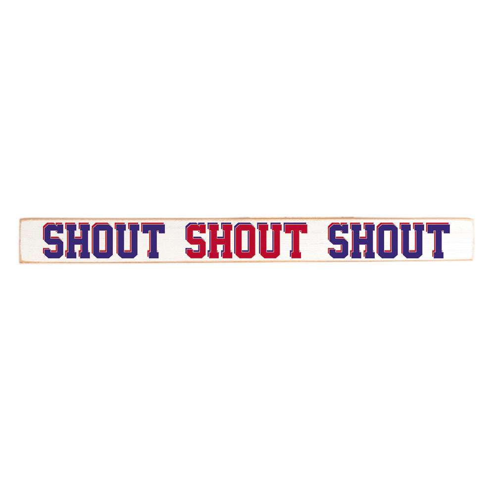 Shout Buffalo Football Skinny Sign