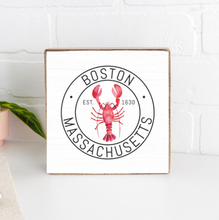 Load image into Gallery viewer, Boston Lobster Decorative Wooden Block
