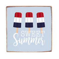 Sweet Summer Square Block Sign