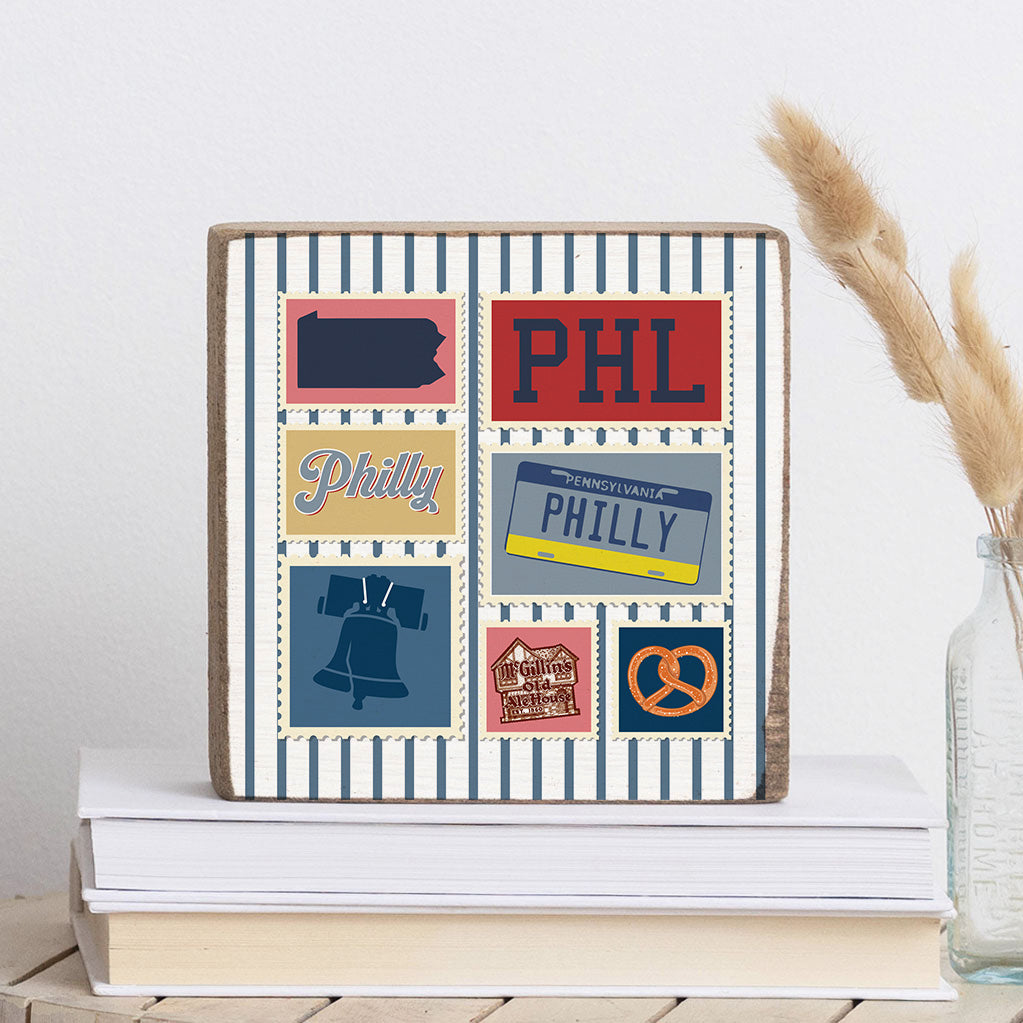 PHL Philly Square Block Sign