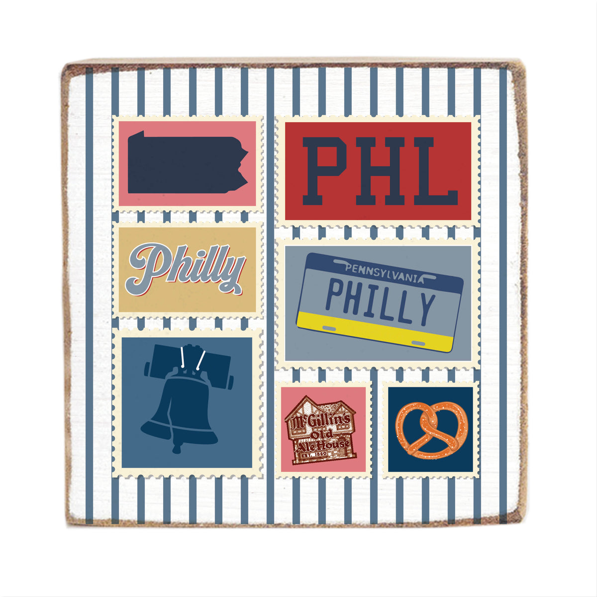 PHL Philly Square Block Sign