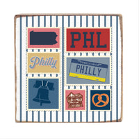 PHL Philly Square Block Sign