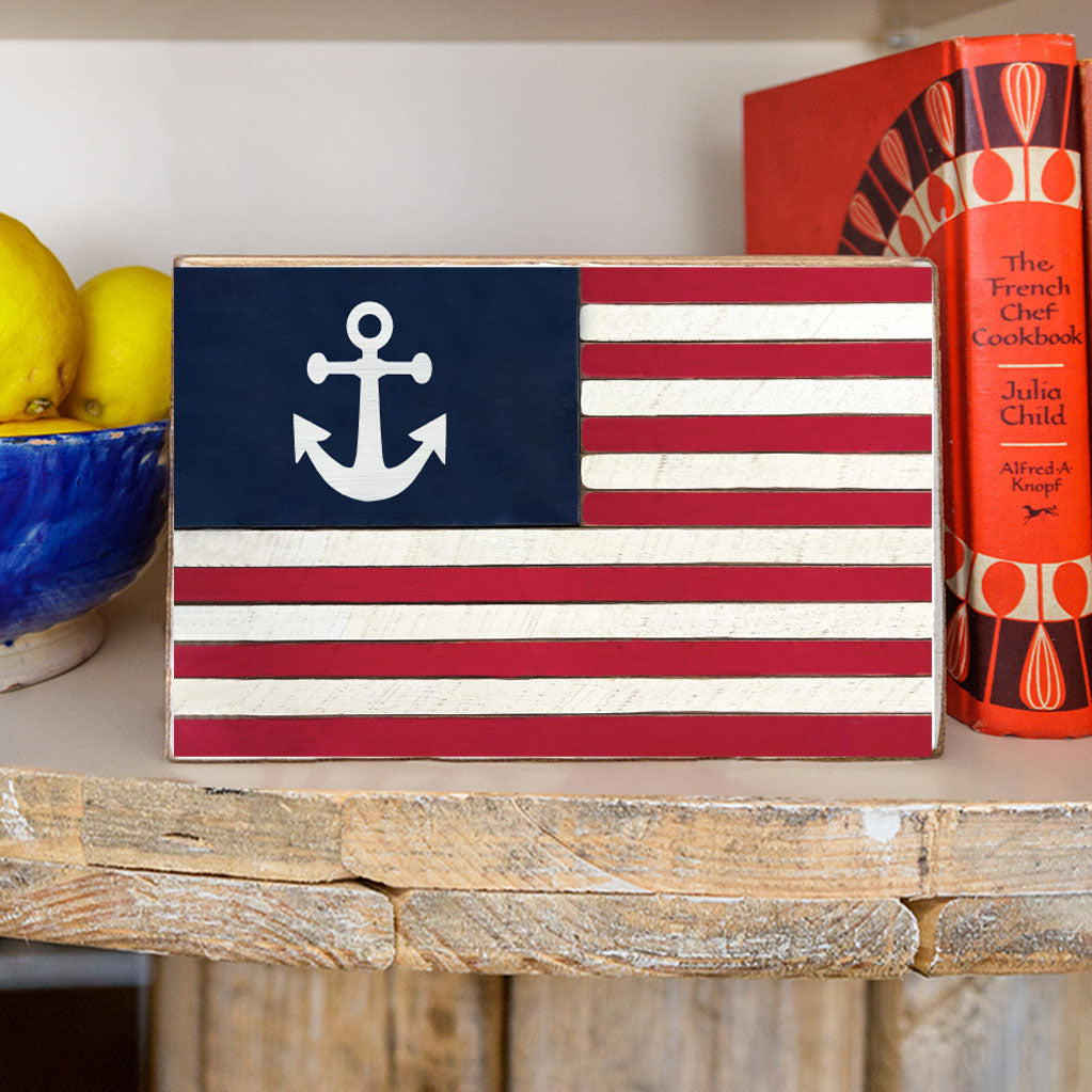 Anchor Flag XL Block Sign