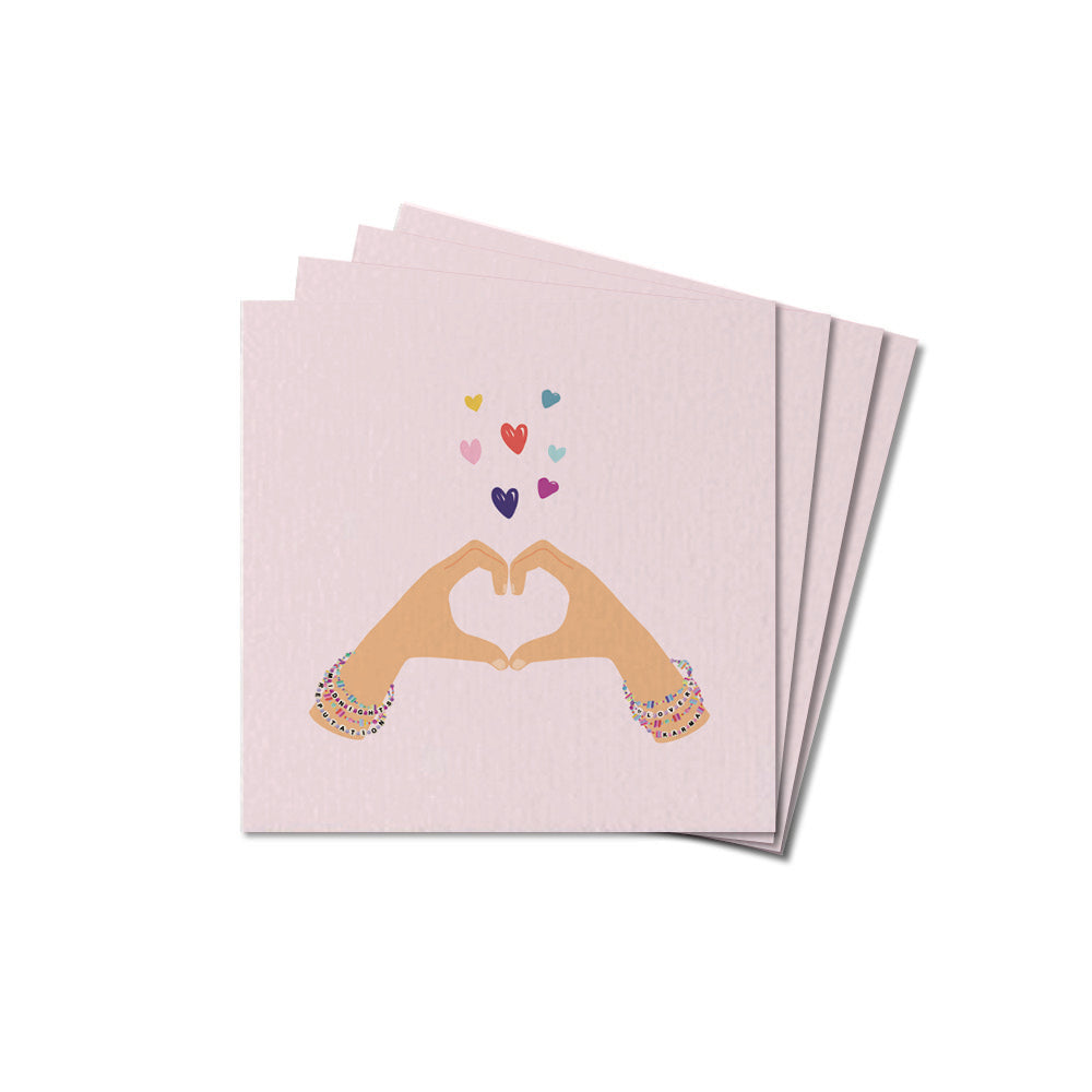 Heart Hands Coaster Set
