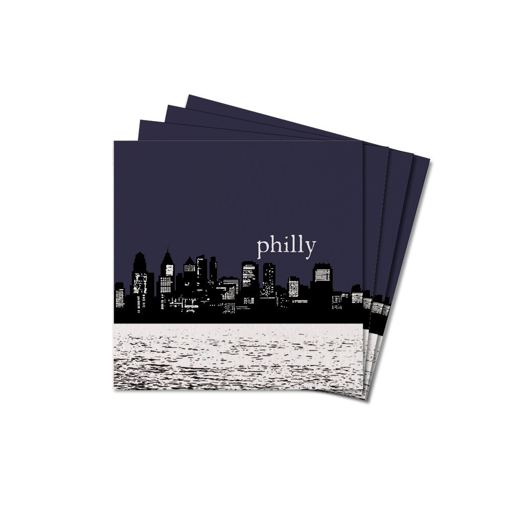 Philly Skyline Coaster Set