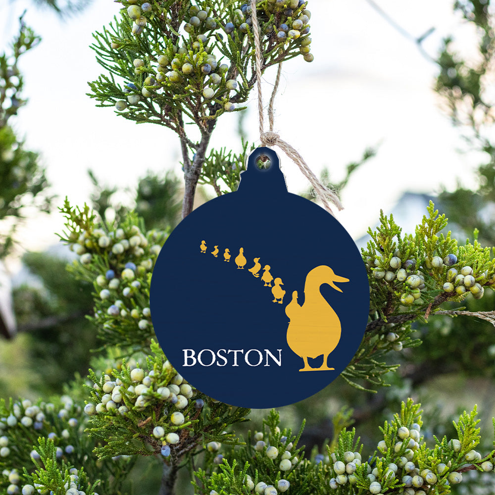 Boston Duckling Ornament