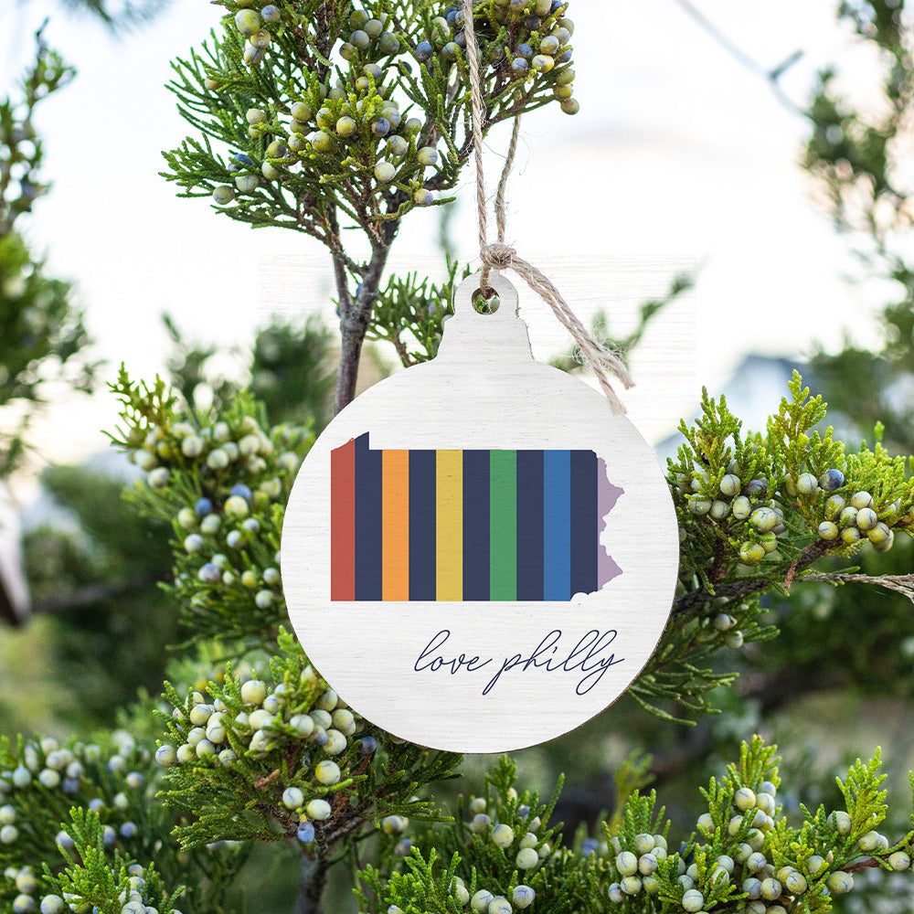 Colourful Love Philly Ornament