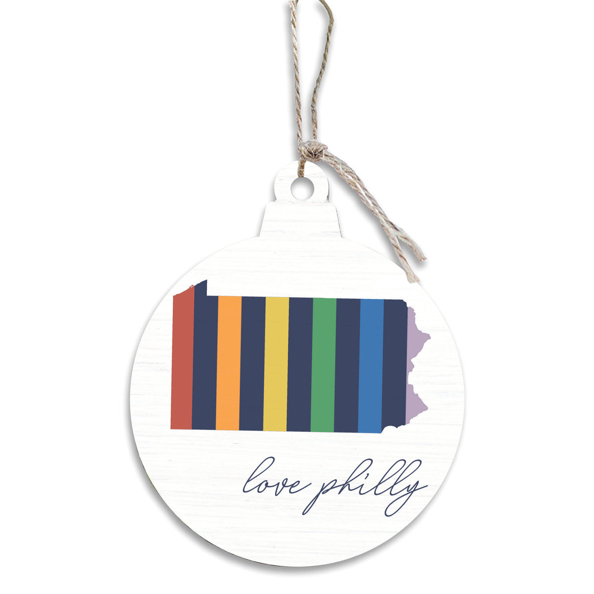 Colourful Love Philly Ornament