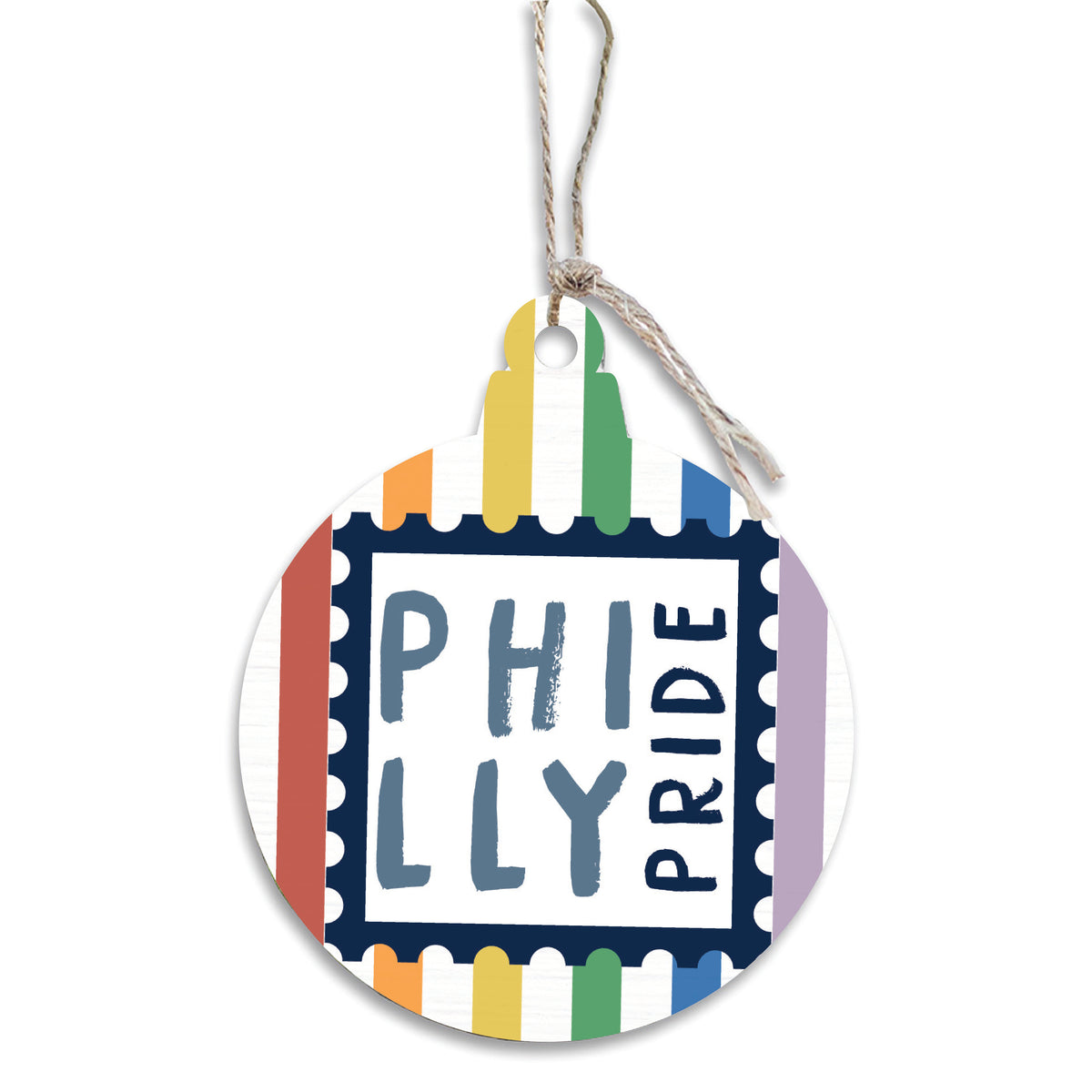 Colourful Philly Pride Ornament