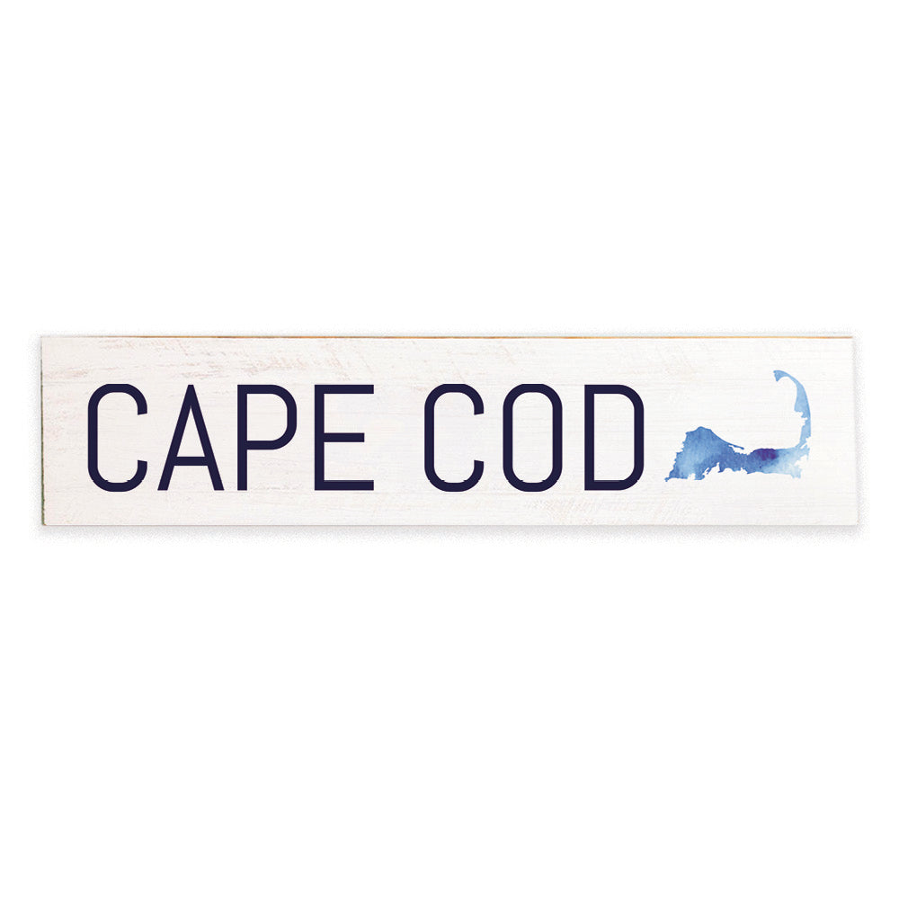 Watercolor Cape Cod Silo Barnwood Sign
