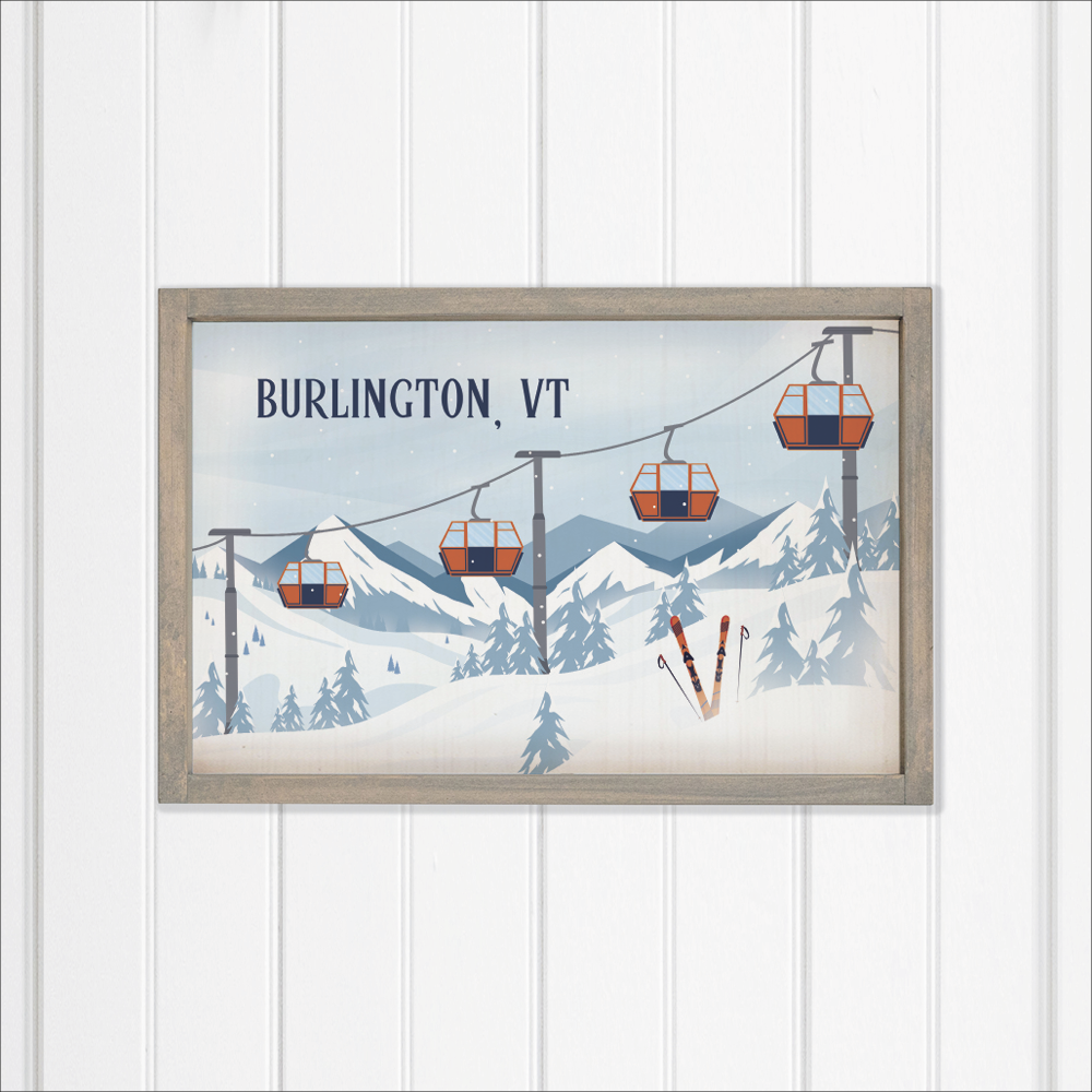 Alpine Lift Twine Personalized Wall Art