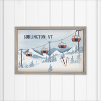 Alpine Lift Twine Personalized Wall Art