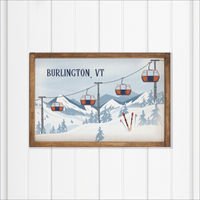 Alpine Lift Twine Personalized Wall Art