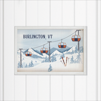 Alpine Lift Twine Personalized Wall Art