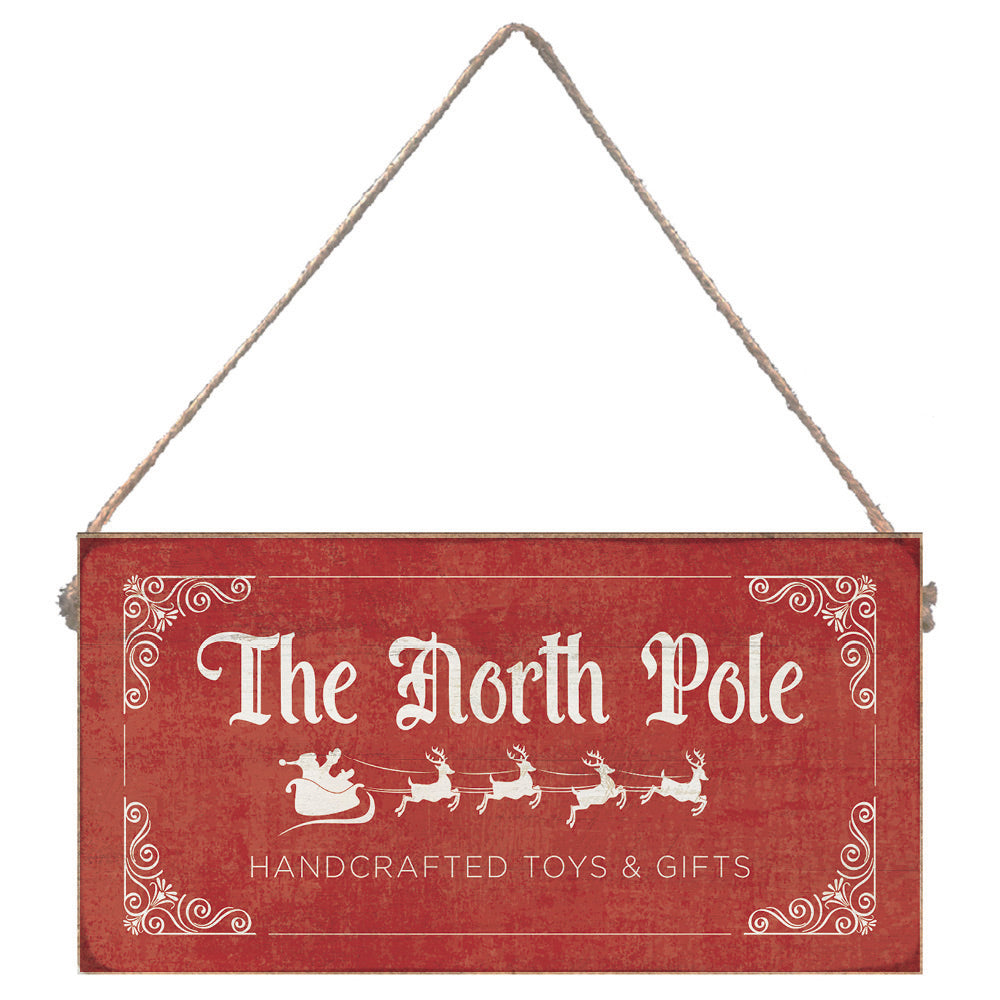 The North Pole Twine Sign