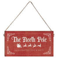 The North Pole Twine Sign