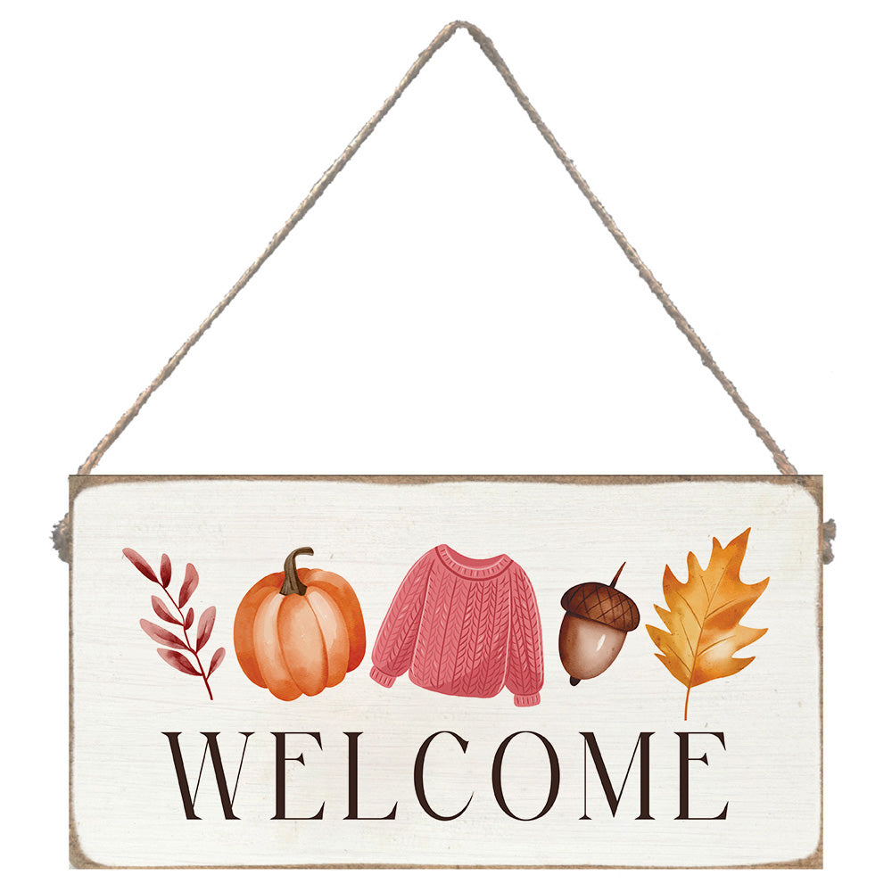 Welcome Fall Twine Sign