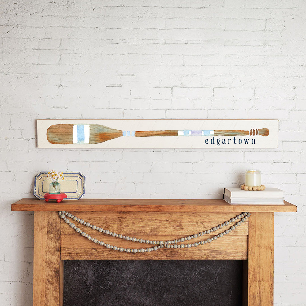 Oar Personalized Barnwood Sign