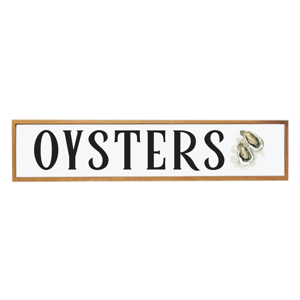 Oysters 10x44 Barnwood Sign