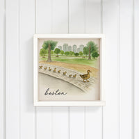 Ducklings Boston Wall Art