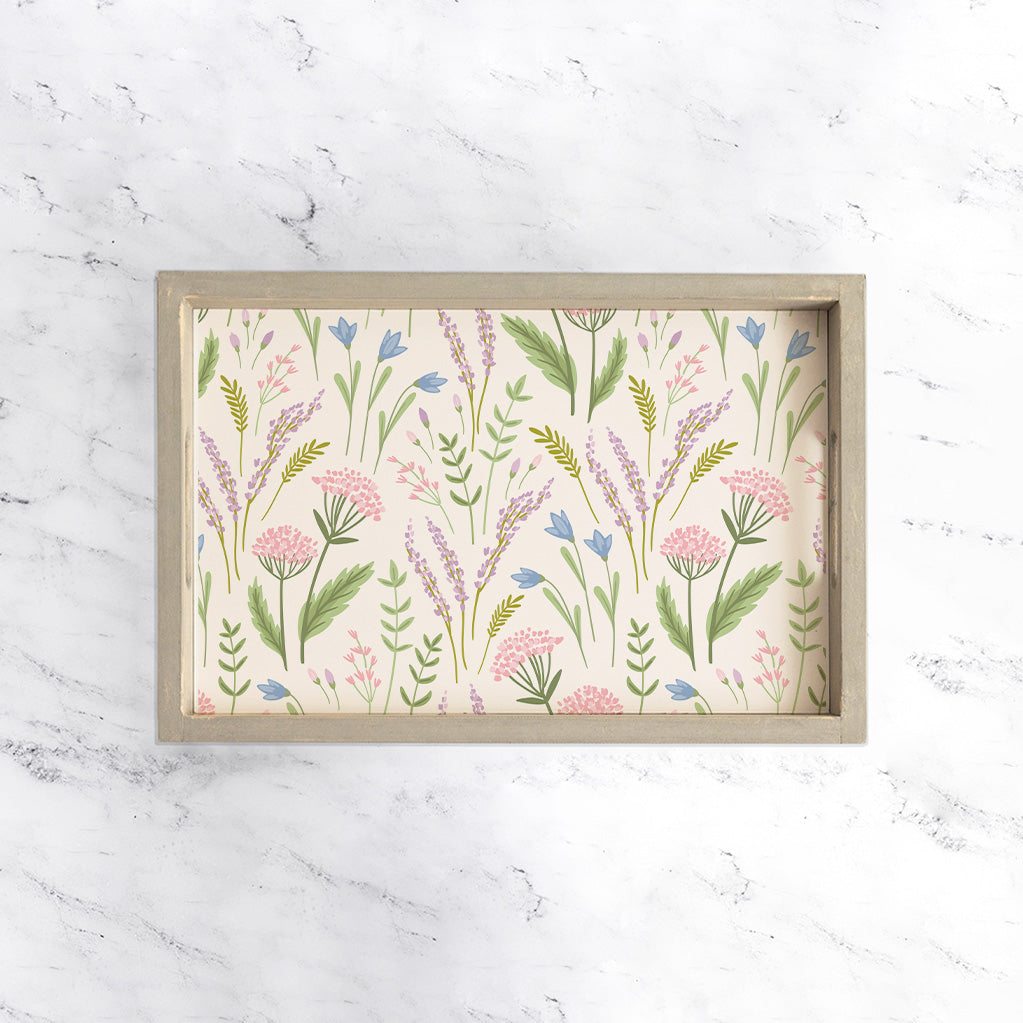 Spring Florals Welcome  Serving Tray