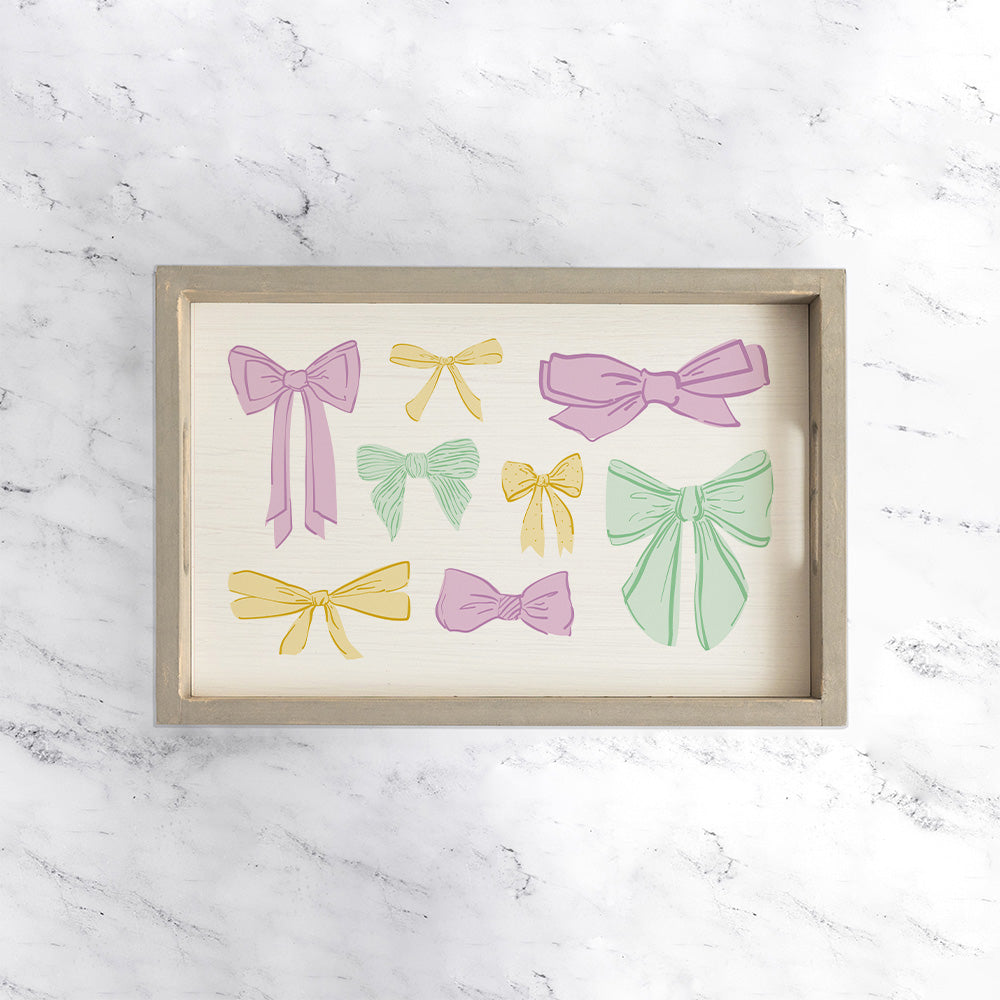 Mardi Gras Bows Serving Tray