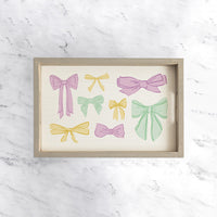 Mardi Gras Bows Serving Tray