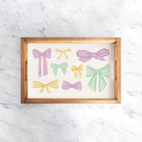Mardi Gras Bows Serving Tray