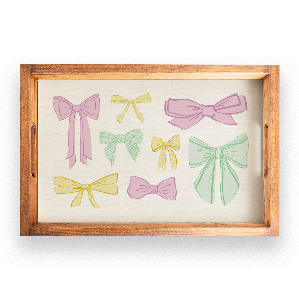 Mardi Gras Bows Serving Tray