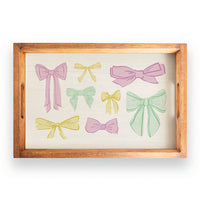 Mardi Gras Bows Serving Tray