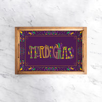 Mardi Gras Serving Tray