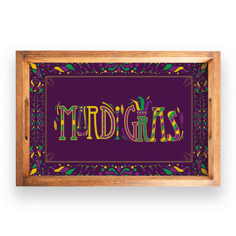 Mardi Gras Serving Tray
