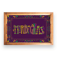 Mardi Gras Serving Tray