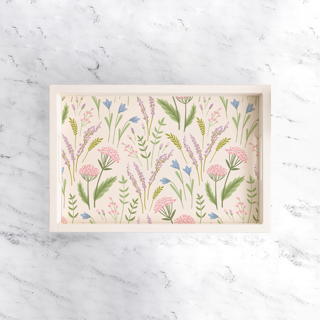 Spring Florals Welcome  Serving Tray