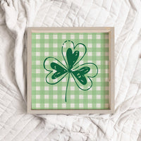 Plaid Shamrock Serving Tray