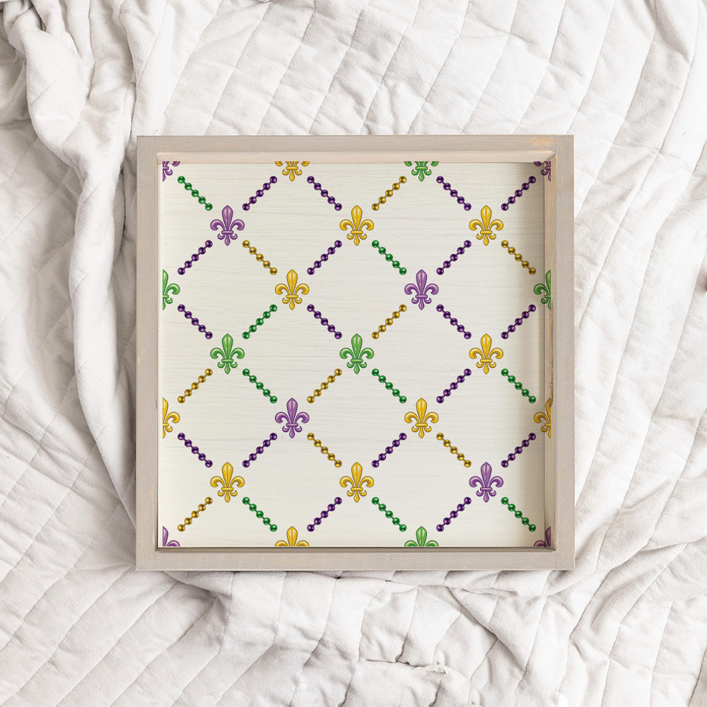 Signature Mardi Gras Serving Tray