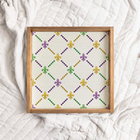 Signature Mardi Gras Serving Tray