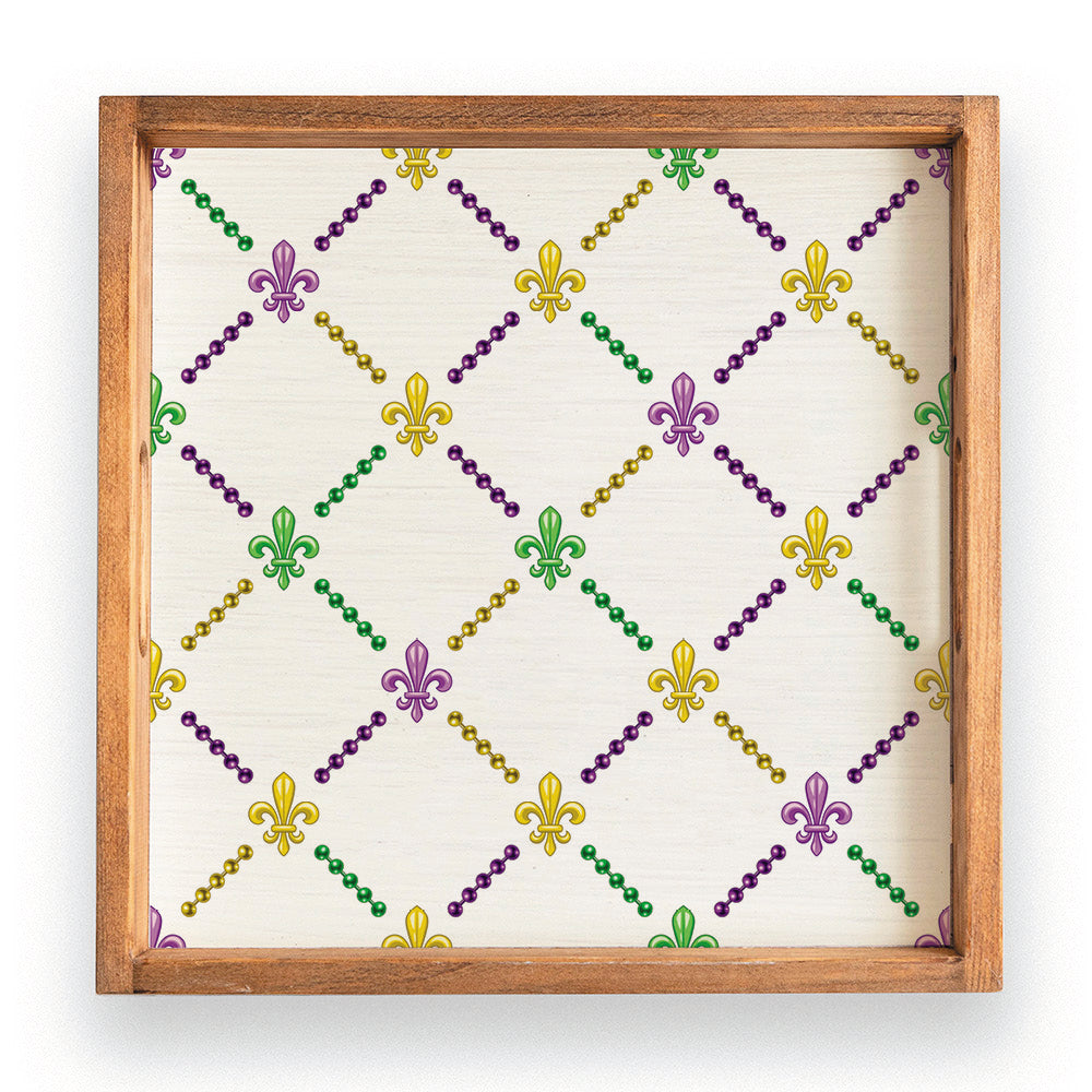 Signature Mardi Gras Serving Tray
