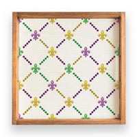 Signature Mardi Gras Serving Tray