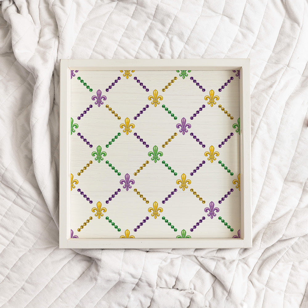 Signature Mardi Gras Serving Tray