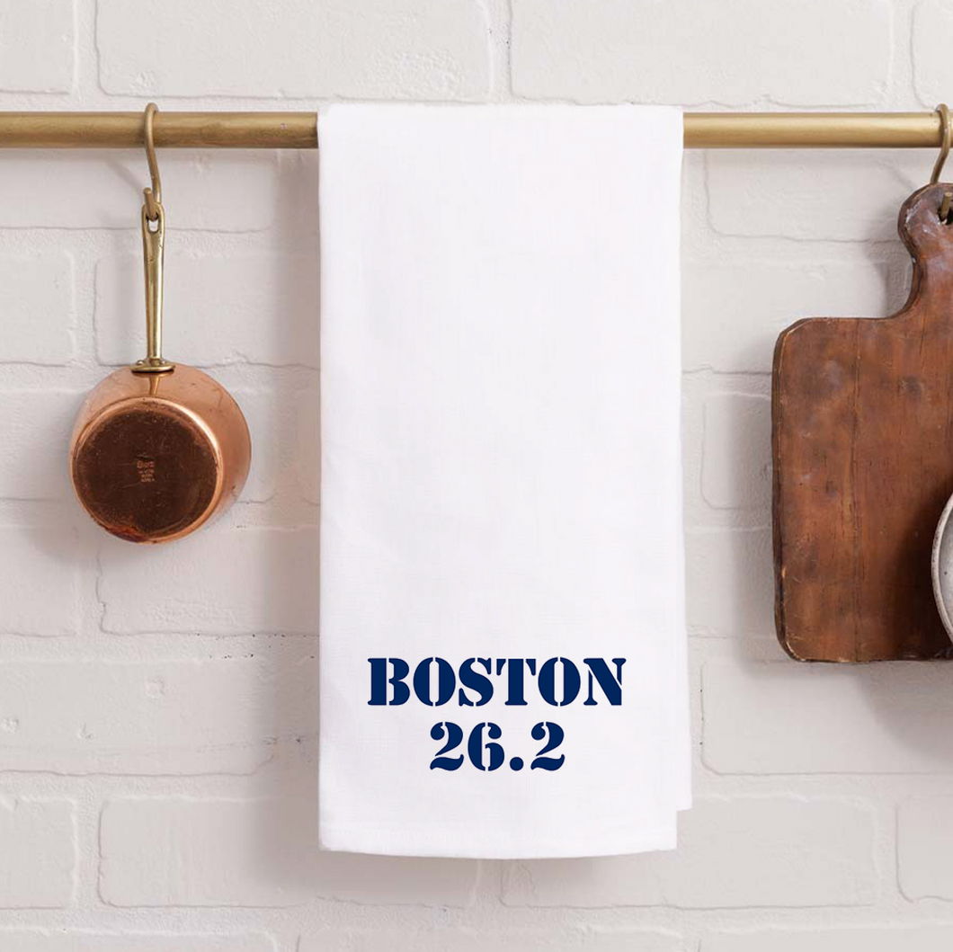 Boston 26.2 Tea Towel