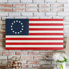 Load image into Gallery viewer, Betsy Ross Wooden American Flag
