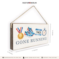 Running Icons Personalized Twine Sign