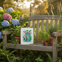 Floral Wellies Block Sign