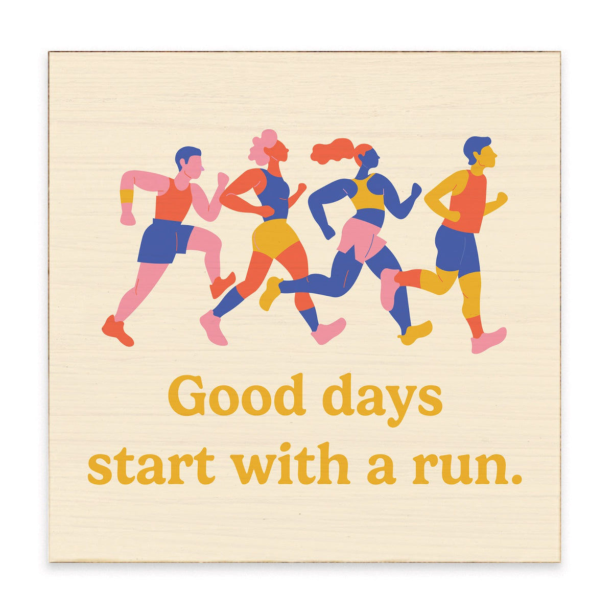 Start With A Run Block Sign