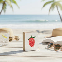 Strawberry Block Sign